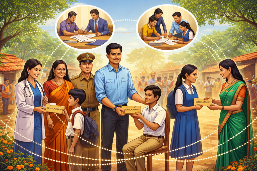 professionals doing social-service